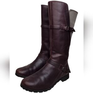 Teva Delavina Women's Waterproof Leather Side Zipper Tall Riding Boots Size 6.5